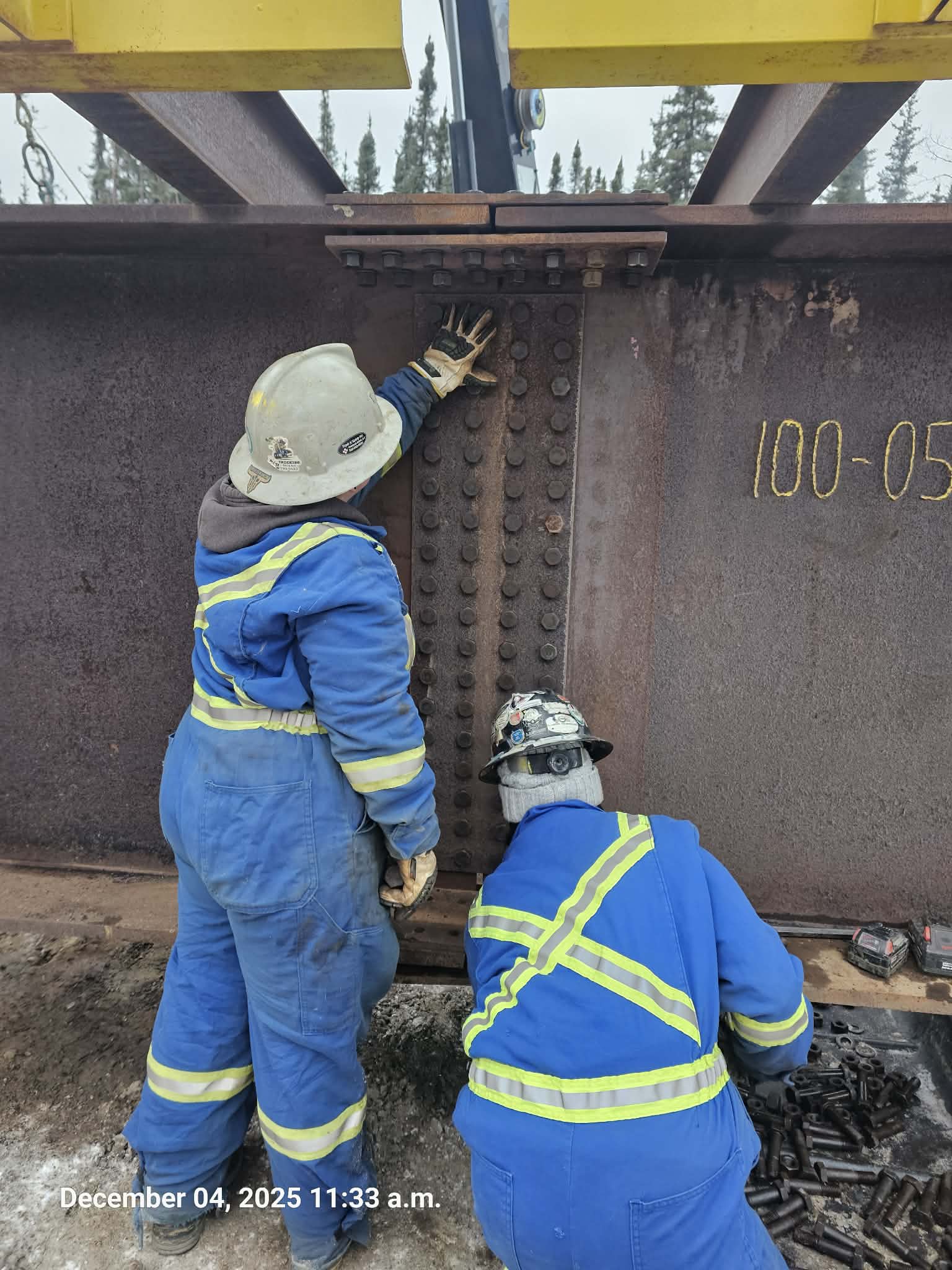 AB Energy Mile 91 bridge installation by Great Northern Bridgeworks